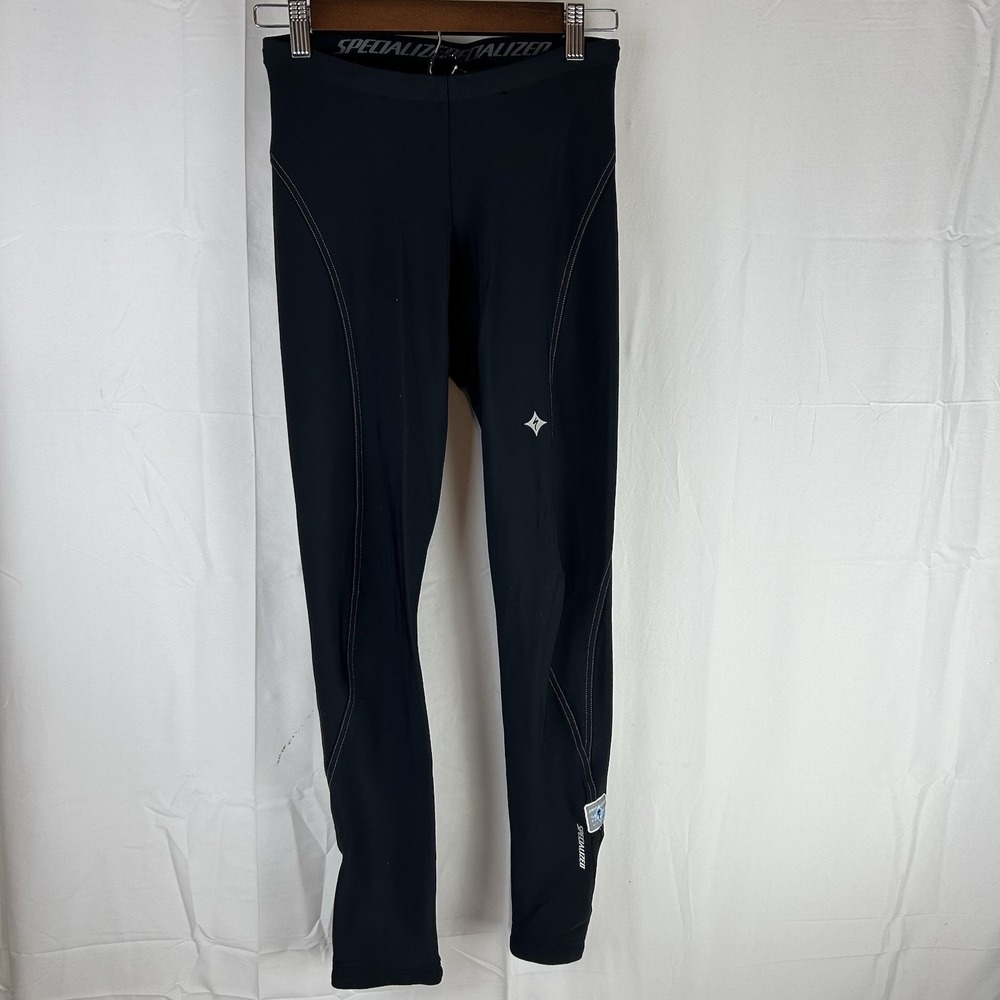 Specialized Pants Women Medium Black Flexible Drawstring Waist Ankle Zip